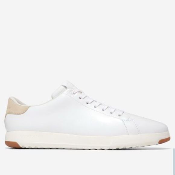Cole Haan White and Tan Men's Tennis Sneakers Size 10 - Picture 1 of 5